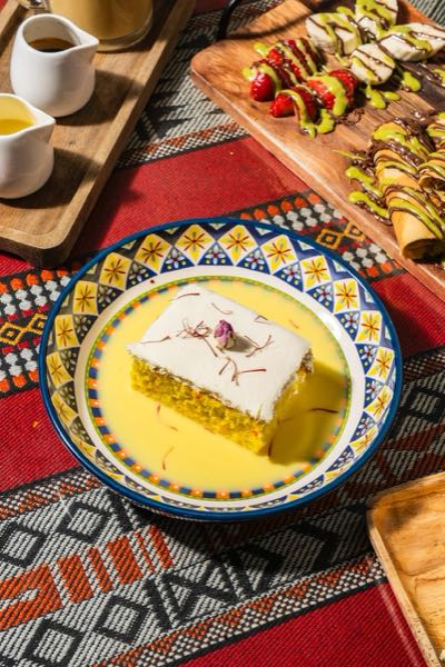 Saffron dessert