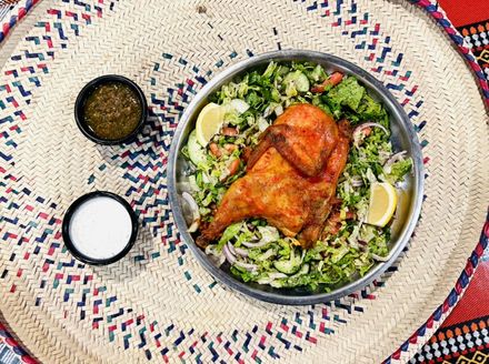 Mandi Chicken with salad